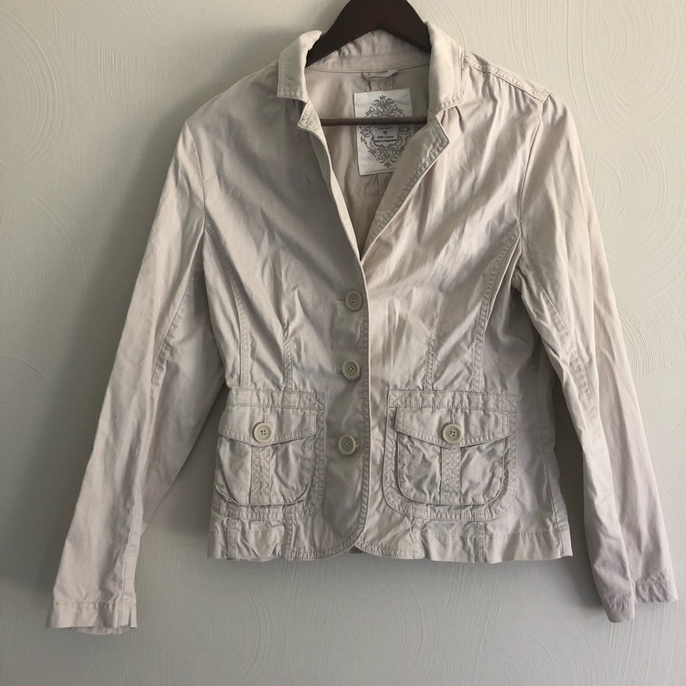3/$21 🍭 Sonoma Cotton Khaki Jacket Blazer